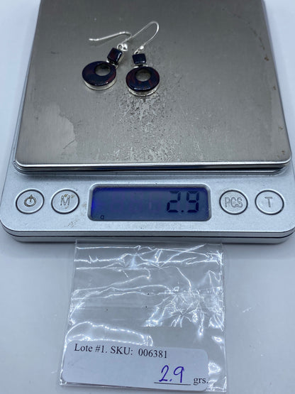 Aretes de Plata con Ópalo de Fuego — Taxco 950 — foto 6