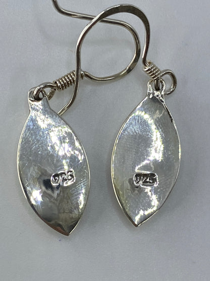 Aretes de Plata con Ópalo de Fuego Verde — Taxco 925 — foto 5