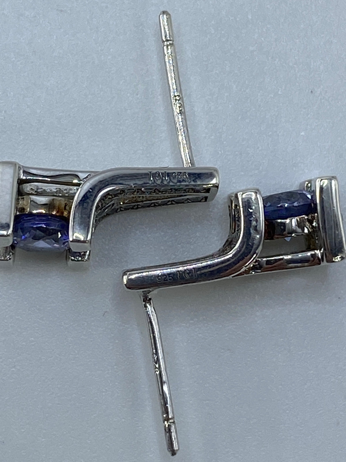 Aretes de Plata con Circonia Morada — Taxco 925 — foto 5