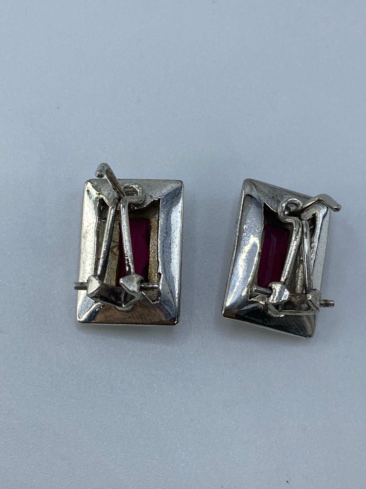 Aretes Plata Prehispánicos con Circonia Morada — Taxco — foto 5