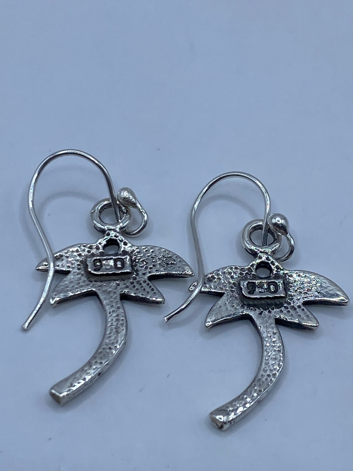 Aretes Palmera Opalo de Fuego Verde — Plata 950 Taxco — foto 5
