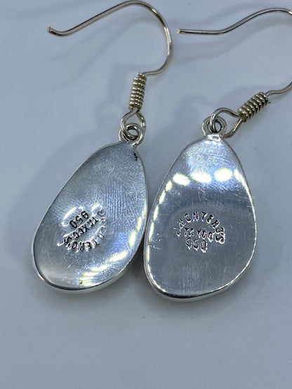 Aretes de Plata 950 Gota con Piedra — Taxco — foto 5
