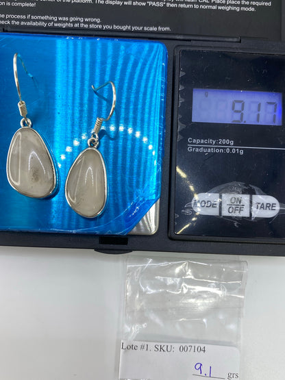 Aretes de Plata 950 Gota con Piedra — Taxco — foto 6