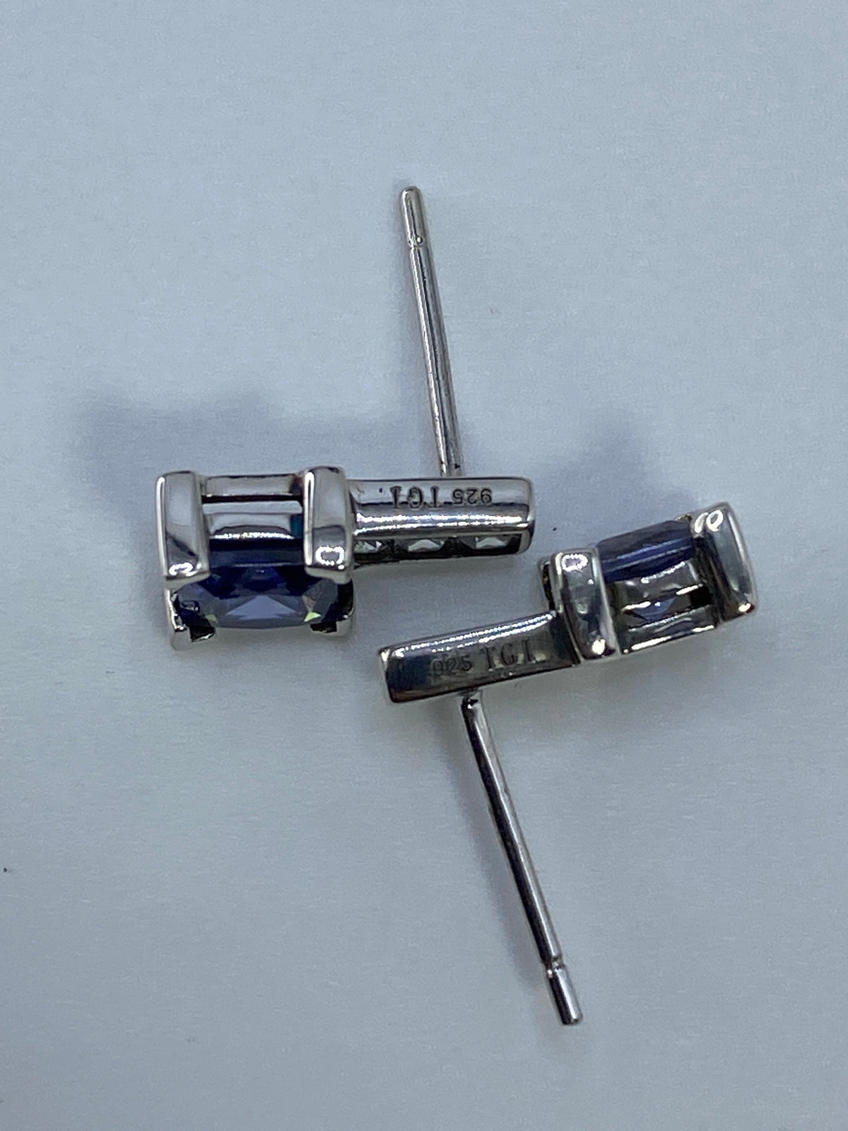 Aretes de Plata con Circonia Azul — Taxco 925 — foto 5