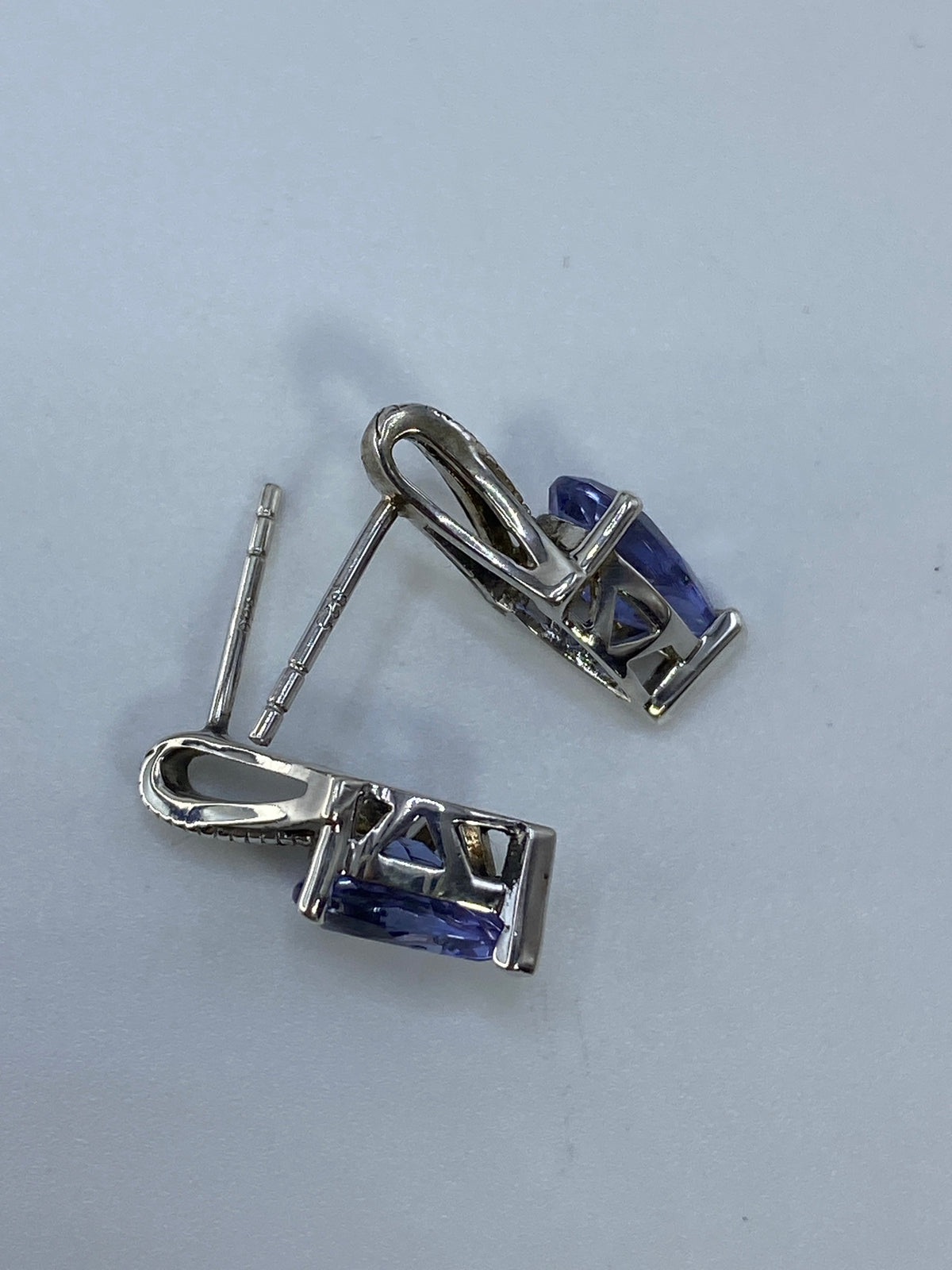 Aretes de Plata con Circonia Azul — Taxco 925 — foto 5