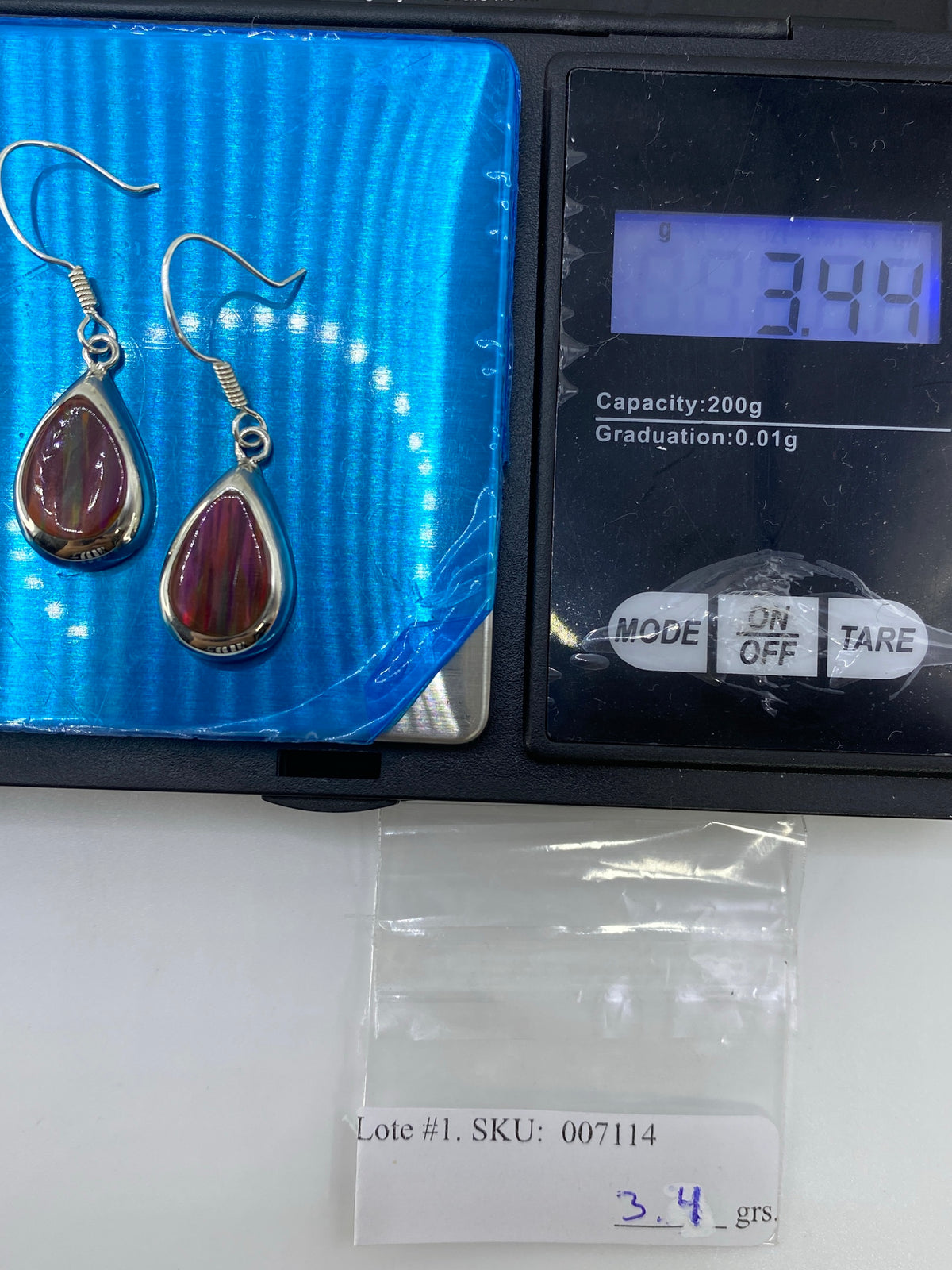 Aretes Plata Ópalo de Fuego Multicolor — Taxco 925 — foto 6
