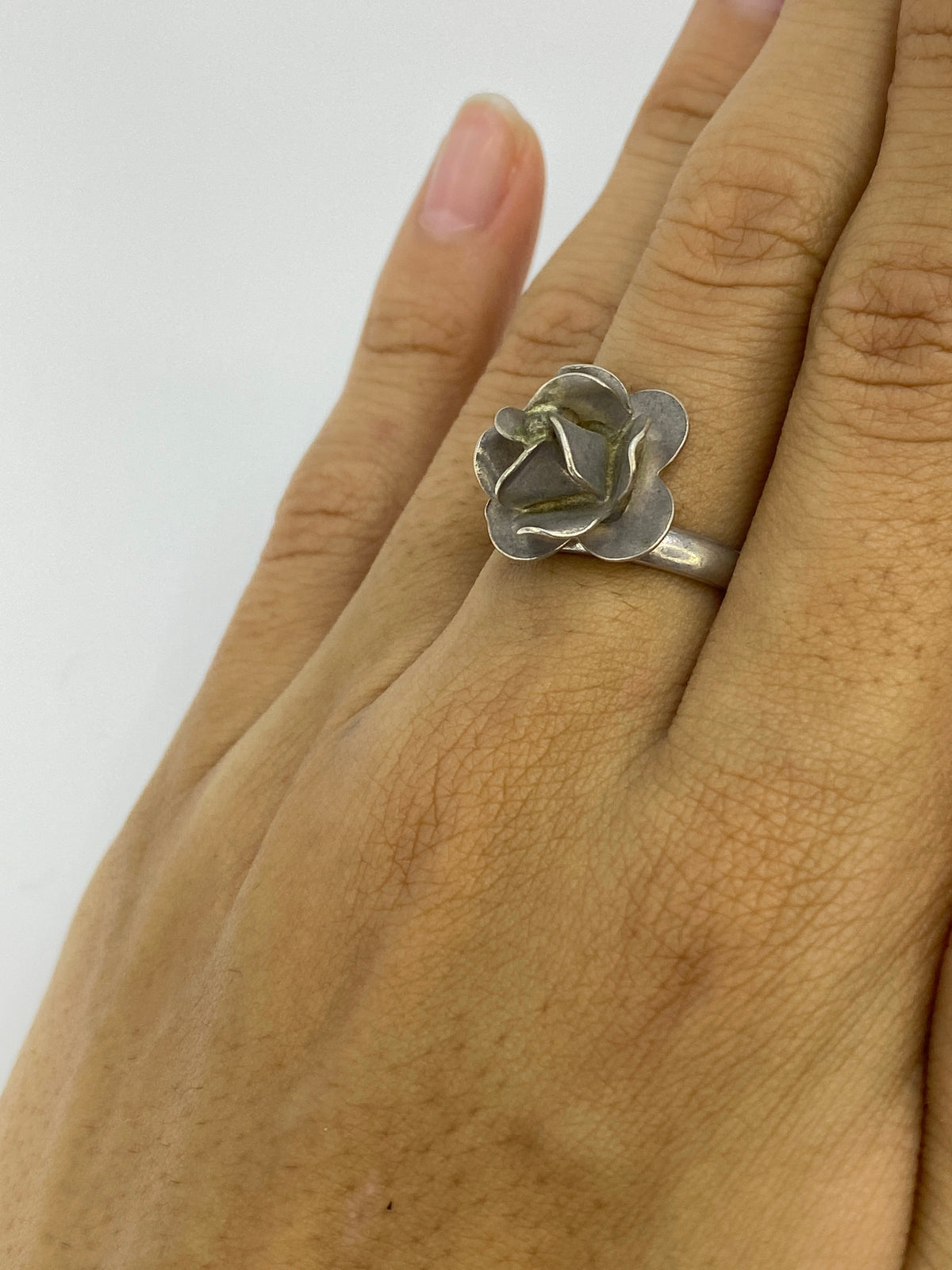 Anillo de Plata Floral Rosa — Taxco 925 — foto 6