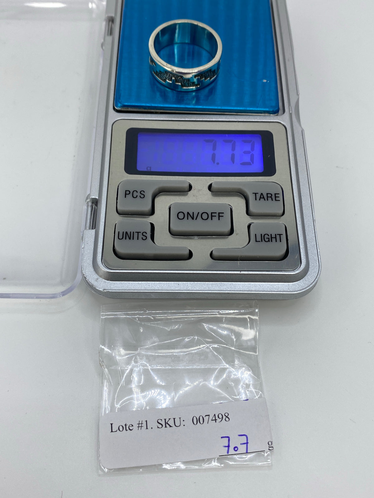 Anillo Repujado Geométrico — Plata 925 Taxco — foto 6