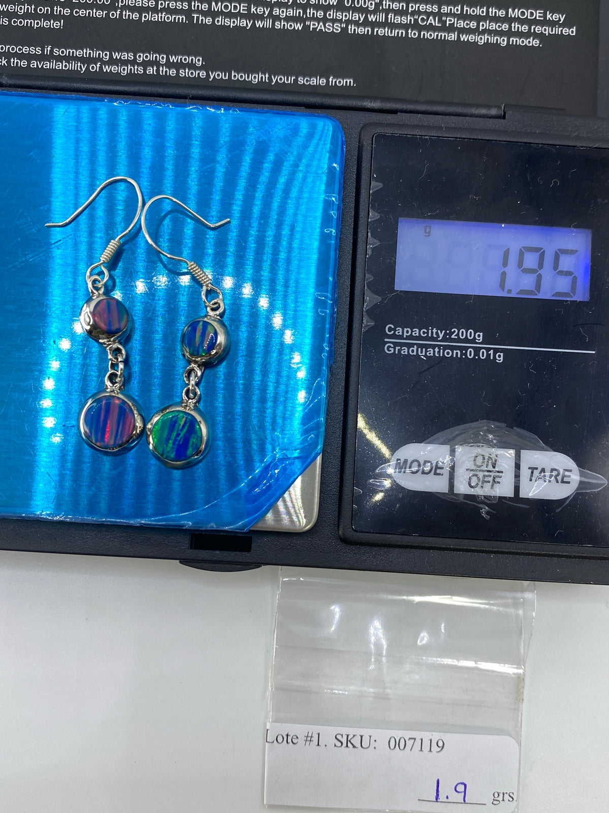 Aretes de Plata Ópalo de Fuego — Taxco 925 — foto 6