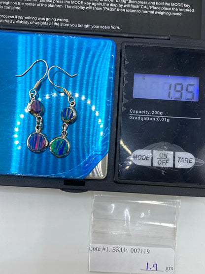 Aretes de Plata Ópalo de Fuego — Taxco 925 — foto 6