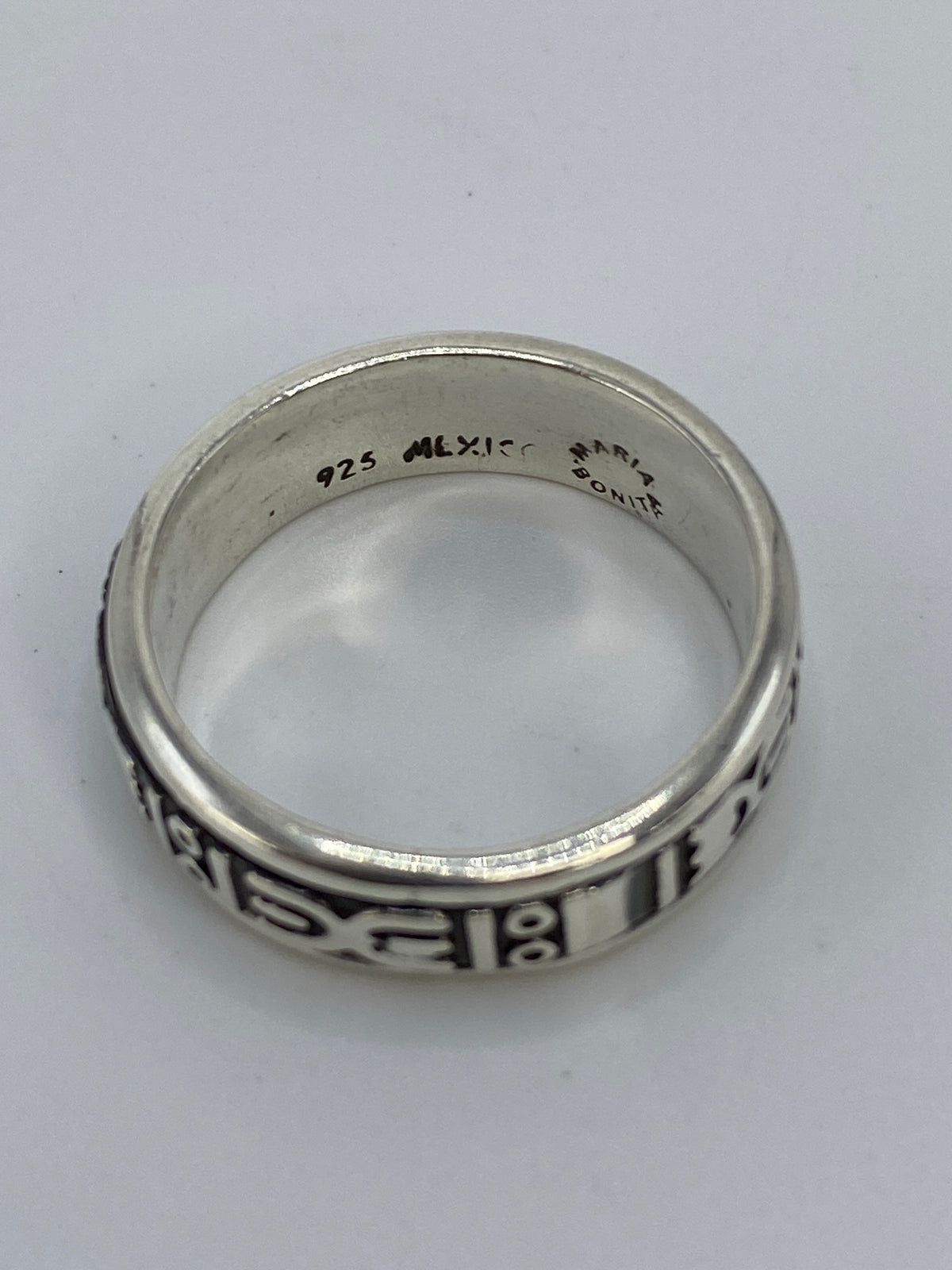 Marca del Quinto 925 en el interior del anillo