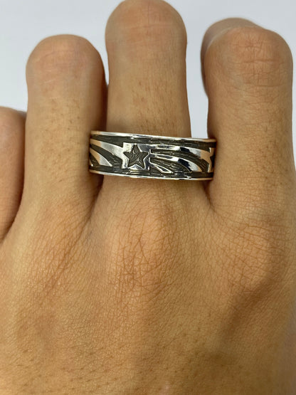 Anillo de Plata Repujado Masivo — Taxco 925 — foto 5