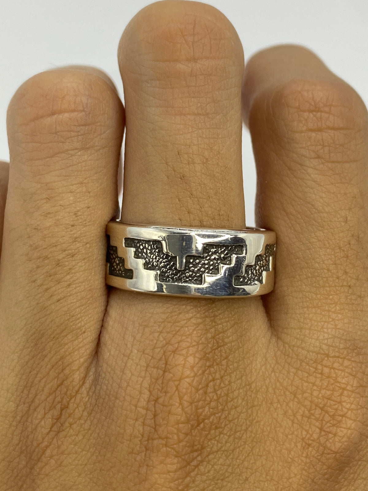 Anillo Repujado Prehispánico Plata 925 — Taxco — foto 5