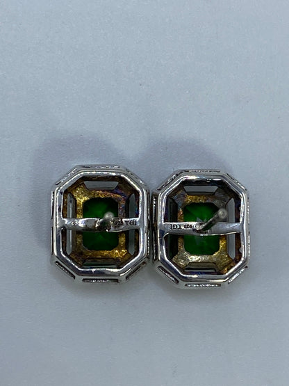 Aretes de Plata con Circonia Verde — Taxco 925 — foto 5