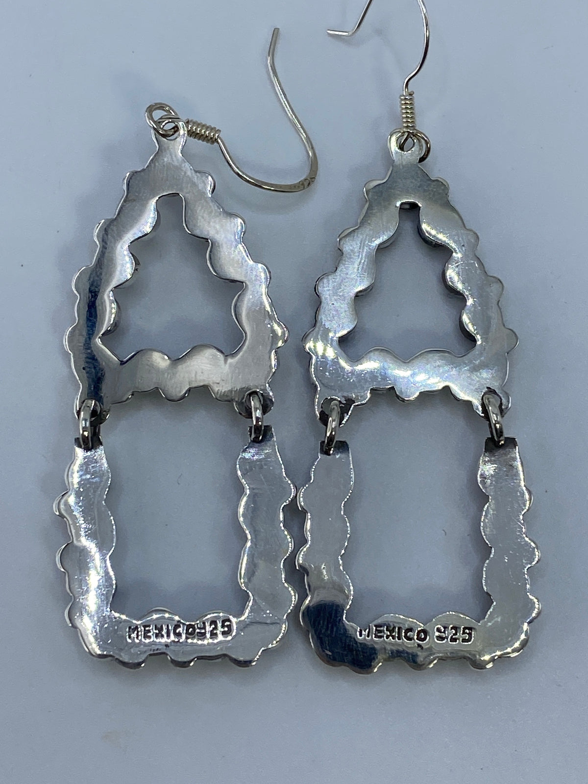 Aretes Largos de Plata con Onix — Taxco 925 — foto 5