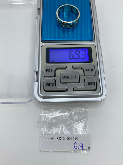 Anillo de Plata Repujado Geométrico — Taxco 925 — foto 6