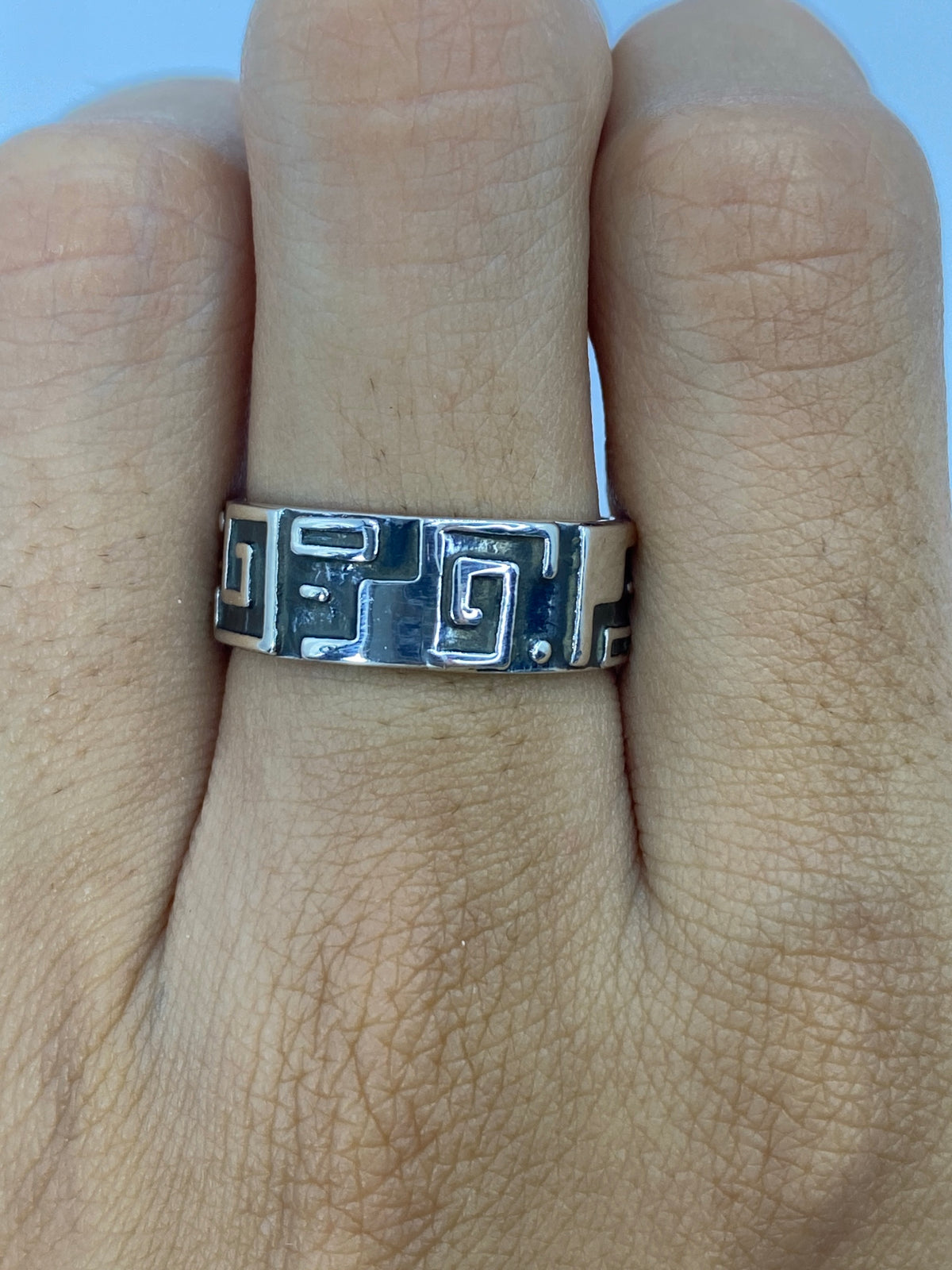 Anillo Repujado Étnico Plata 925 — Taxco — foto 5