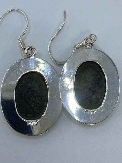 Aretes Plata Oval Piedra Multicolor — Taxco 925 — foto 5
