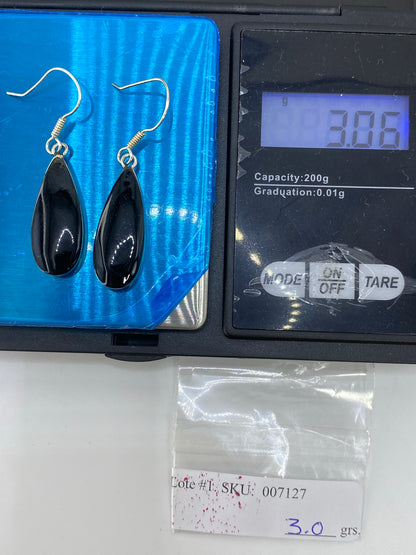 Aretes de Plata Gota Negra — Taxco 925 — foto 6