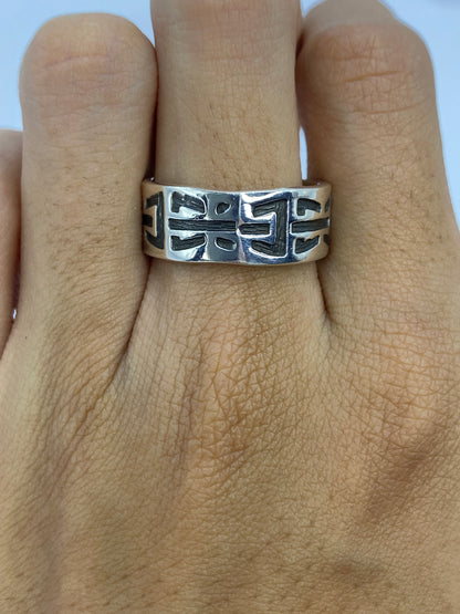 Anillo de Plata Repujado Geométrico — Taxco 925 — foto 5