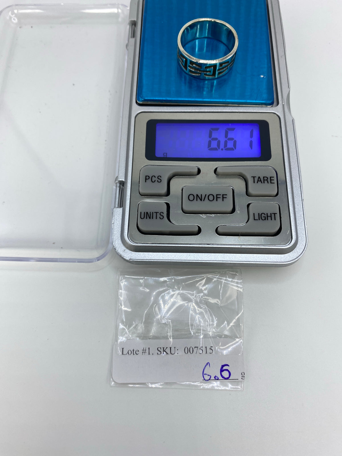 Anillo de Plata Repujado Geométrico — Taxco 925 — foto 6