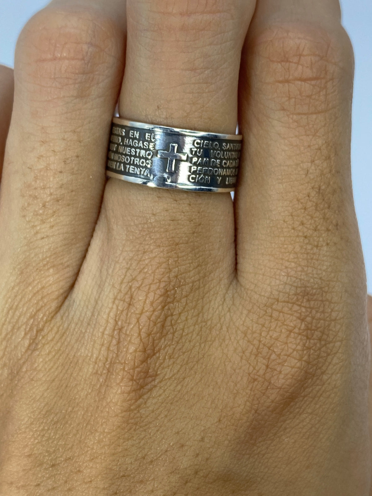 Anillo de Plata Oración Religiosa — Taxco 925 — foto 5
