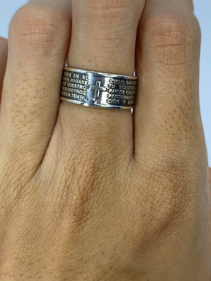 Anillo de Plata Oración Religiosa — Taxco 925 — foto 5