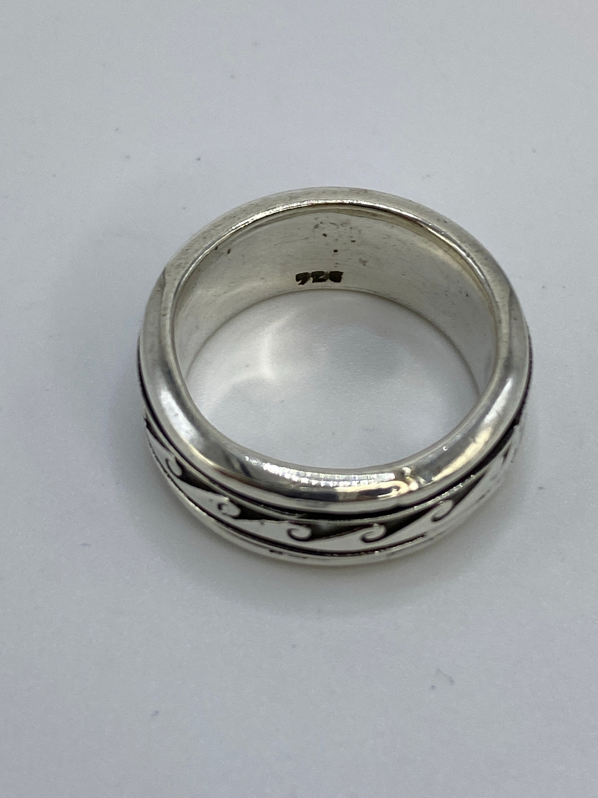 Marca del Quinto 925 en el interior del anillo