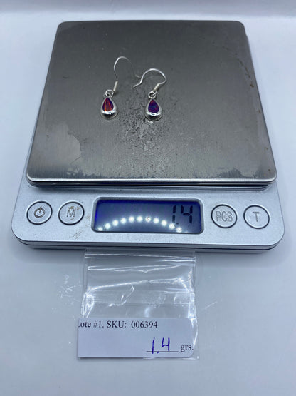Aretes de Plata Ópalo de Fuego — Taxco 950 — foto 6