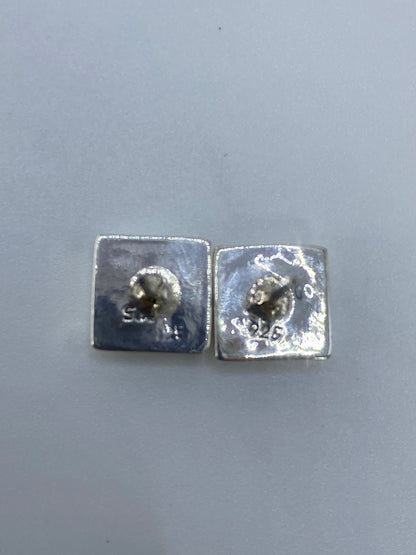Aretes Plata Ópalo de Fuego Verde Limón — Taxco 925 — foto 5