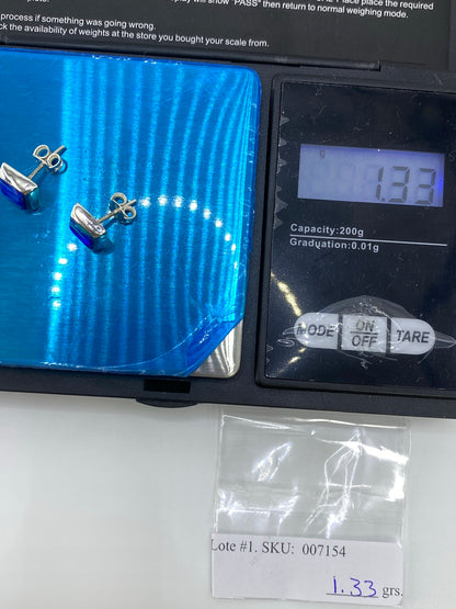 Aretes de Plata Circonia Verde Limón — Taxco 925 — foto 6