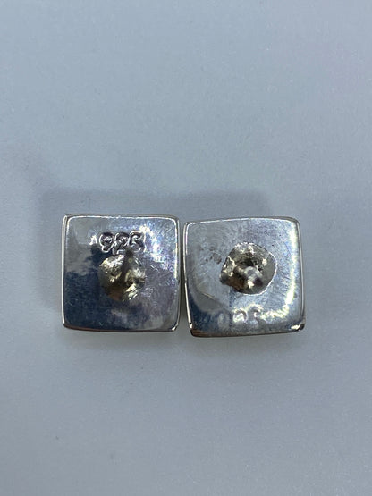 Aretes Plata Ópalo de Fuego Verde — Taxco 925 — foto 5