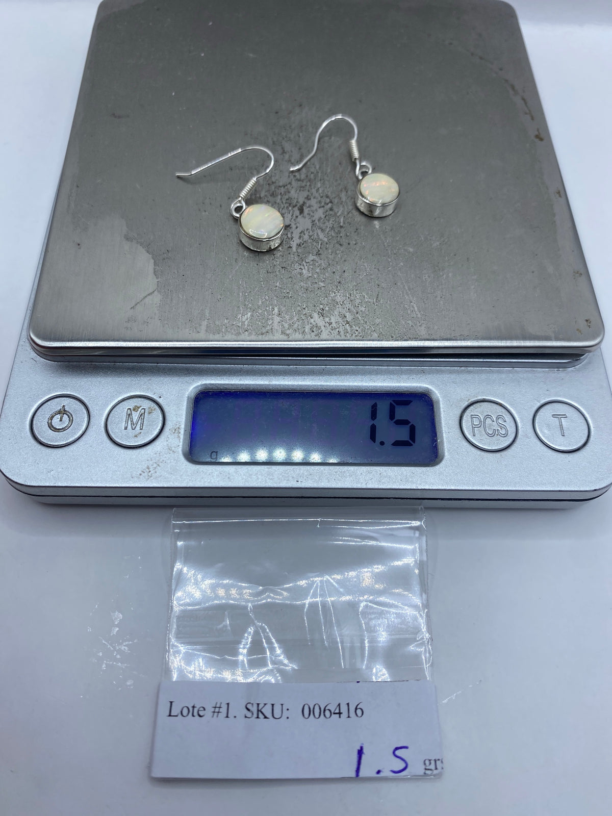 Aretes de Plata Ópalo de Fuego — Taxco 925 — foto 6