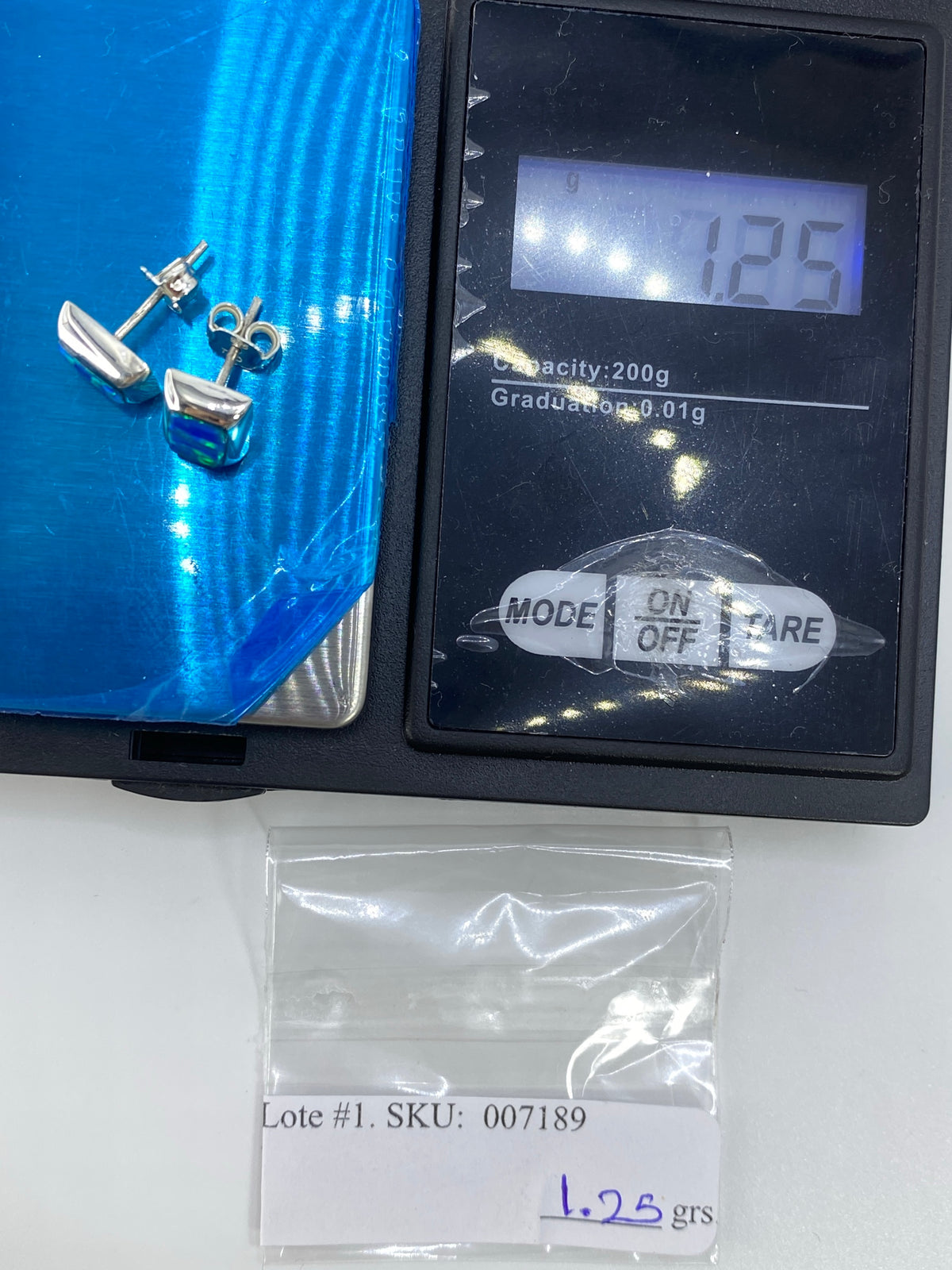 Aretes de Plata con Ópalo de Fuego Verde — Taxco 925 — foto 6