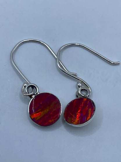 Aretes de Plata con Ópalo de Fuego — Taxco 925 — foto 5