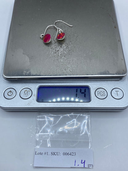 Aretes de Plata con Ópalo de Fuego — Taxco 925 — foto 6