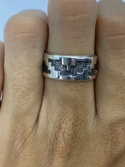 Anillo de Plata Repujado Prehispánico — Taxco 925 — foto 5