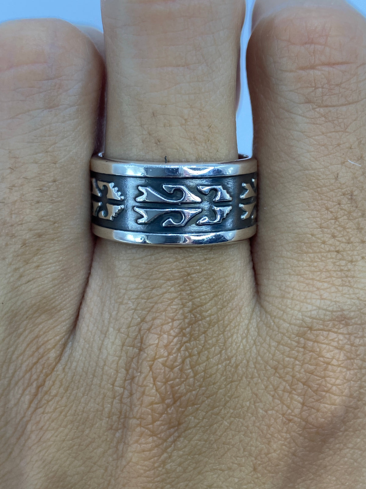 Anillo de Plata Repujado Unisex — Taxco 925 — foto 5
