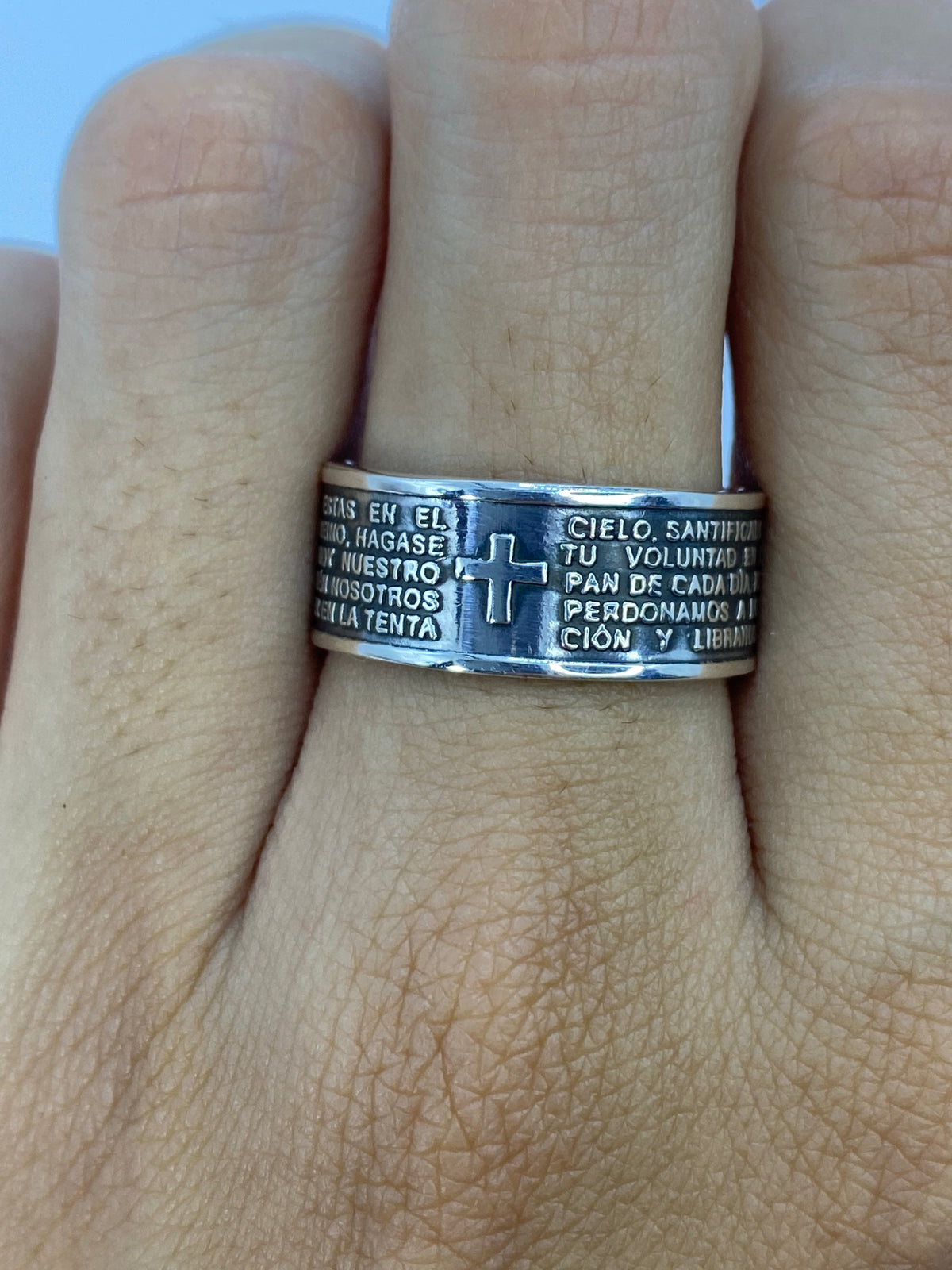 Anillo de Plata 925 con Oración Grabada — Taxco — foto 5