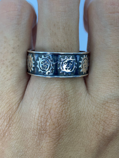 Anillo de Plata Prehispánico Soles — Taxco 925 — foto 5