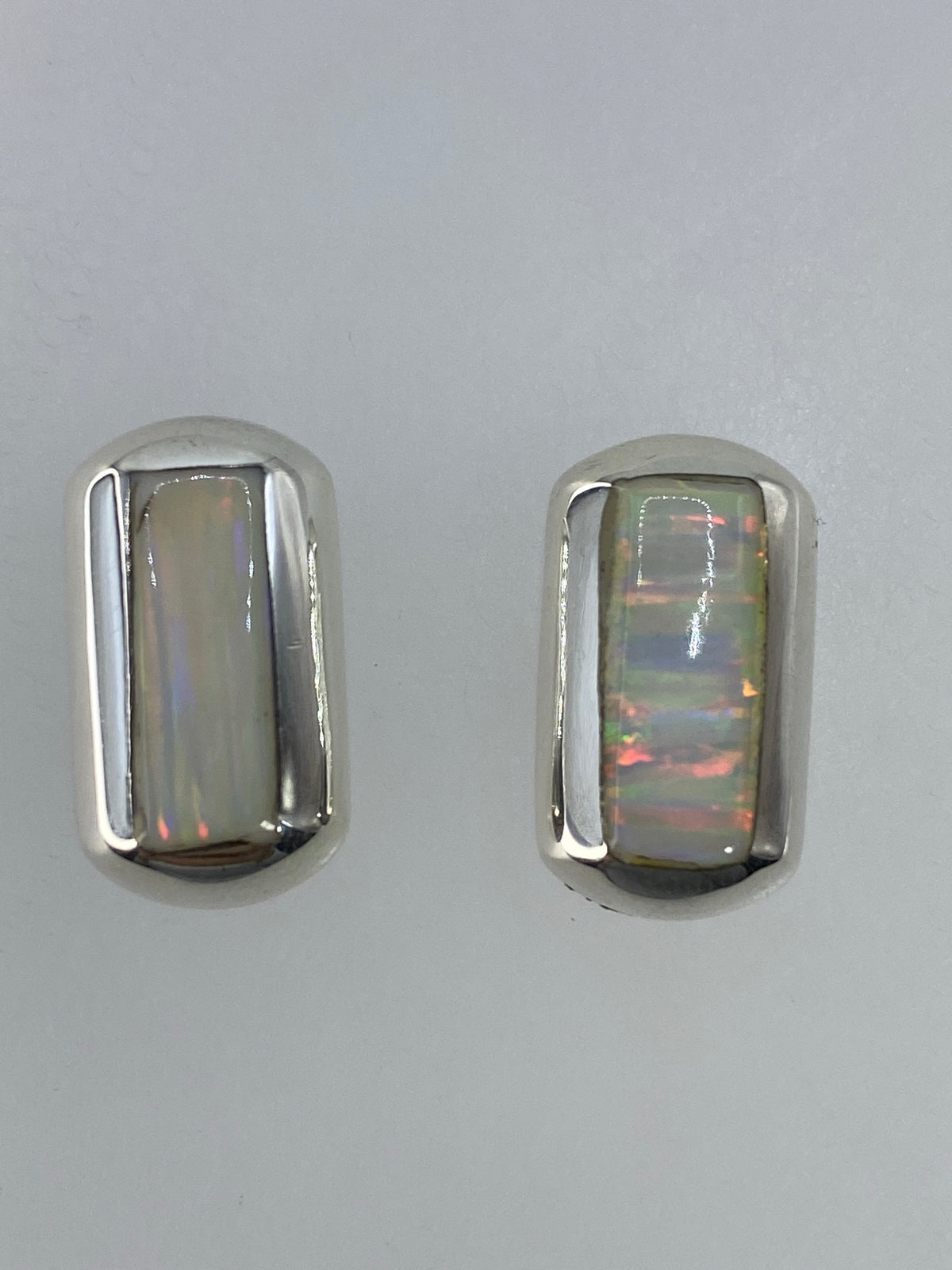 Aretes de Plata con Ópalo de Fuego — Taxco 925 — foto 1