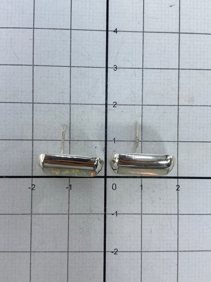 Aretes de Plata con Ópalo de Fuego — Taxco 925 — foto 4
