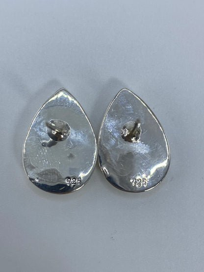 Aretes de Plata con Ópalo de Fuego Verde — Taxco 925 — foto 5