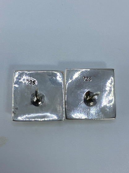 Aretes de Plata con Ópalo de Fuego — Taxco 925 — foto 5