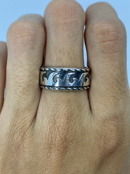 Anillo de Plata Repujado Geométrico — Taxco 925 — foto 5