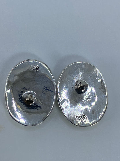 Aretes de Plata con Ópalo de Fuego — Taxco 925 — foto 5
