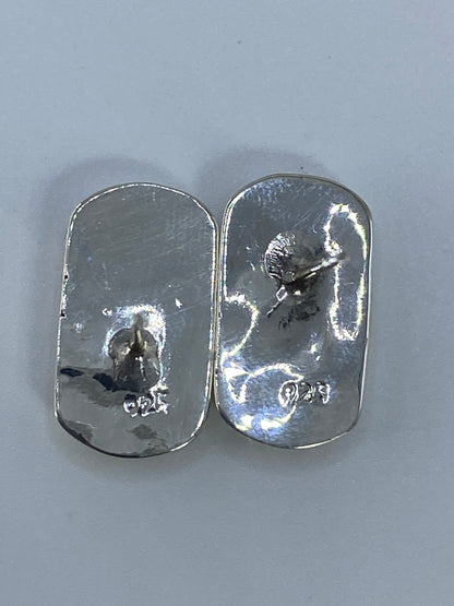 Aretes Plata 925 con Ópalo de Fuego Rosa — Taxco — foto 5