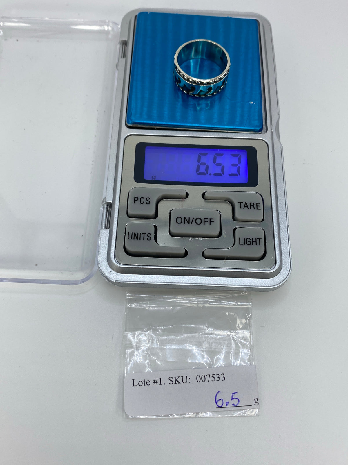 Anillo de Plata Repujado Olas — Taxco 925 — foto 6