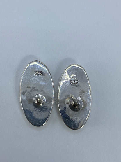Aretes Plata Ópalo de Fuego Rosa — Taxco 925 — foto 5