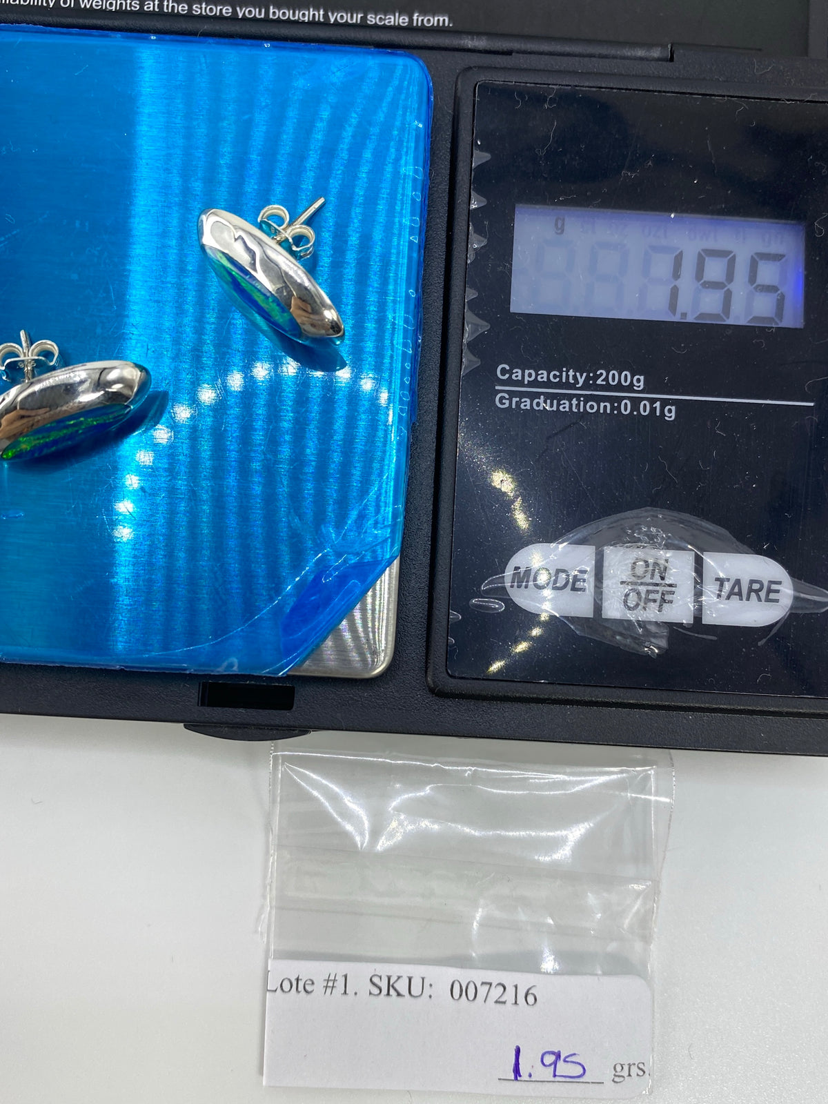 Aretes de Plata con Ópalo de Fuego Verde — Taxco 925 — foto 6